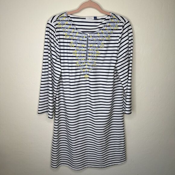 Talbots Dresses & Skirts - Talbots x Cabana Life Womens Large Long Sleeve UPF 50 Coverup Dress Beach Pool